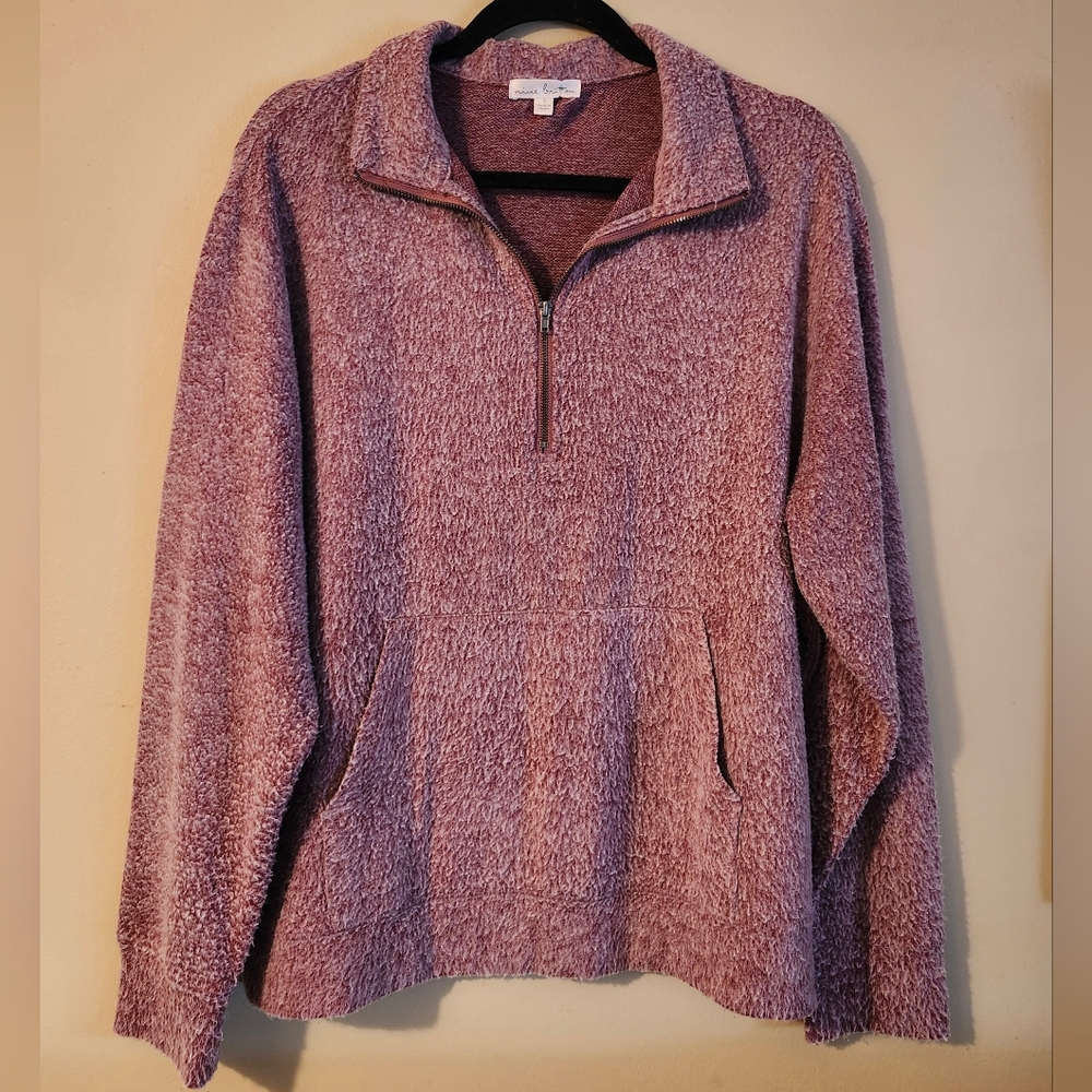 Nine Britton Hana Quarter Zip Cozy Knit Top